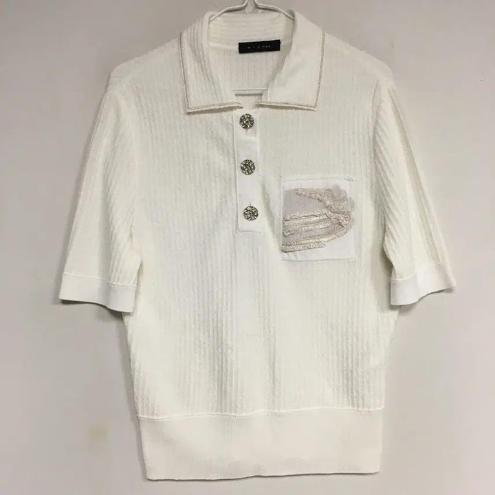 [BUNJANG] MICHAA Button Short Sleeve Knit / MICHAA 미샤 버튼 반팔 니트 55