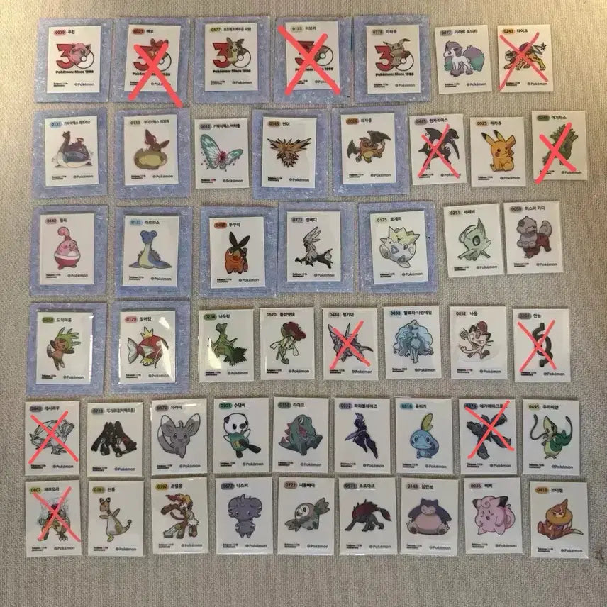 [BUNJANG] Pokemon 30th Anniversary Stickers (Season 5) / 포켓몬 30주년(시즌5) 띠부씰 판매