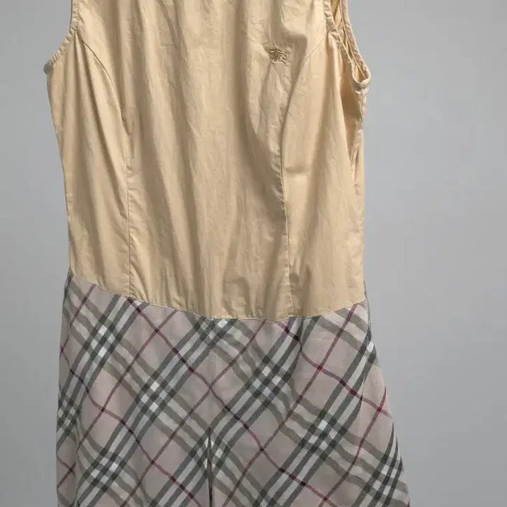 [BUNJANG] Burberry London Classic Nova Check Sleeveless Dress / 버버리 런던 정품 클래식 노바 체크 배색 민소매 원피스 44 여름