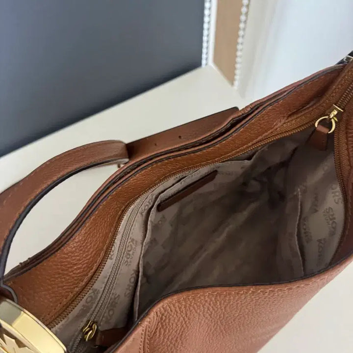 [BUNJANG] Michael Kors Brown Leather Shoulder Bag / 마이클코어스 브라운 레더 숄더백