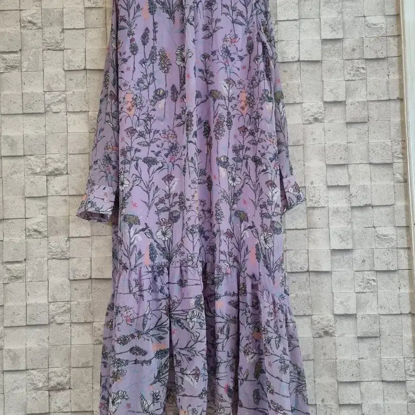 [BUNJANG] Royblanc Violet Chiffon Asymmetrical Long Dress / royblanc 바이올렛 쉬폰 언발 롱원피스