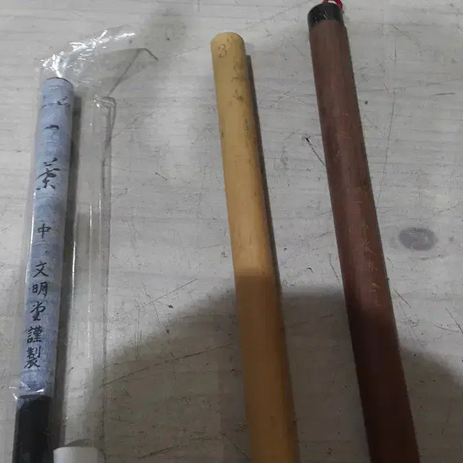 [BUNJANG] Unused Bunmeido Calligraphy Brush Set (3 Pieces) / 미사용 일본 문명당 서예용 붓 등 3자루