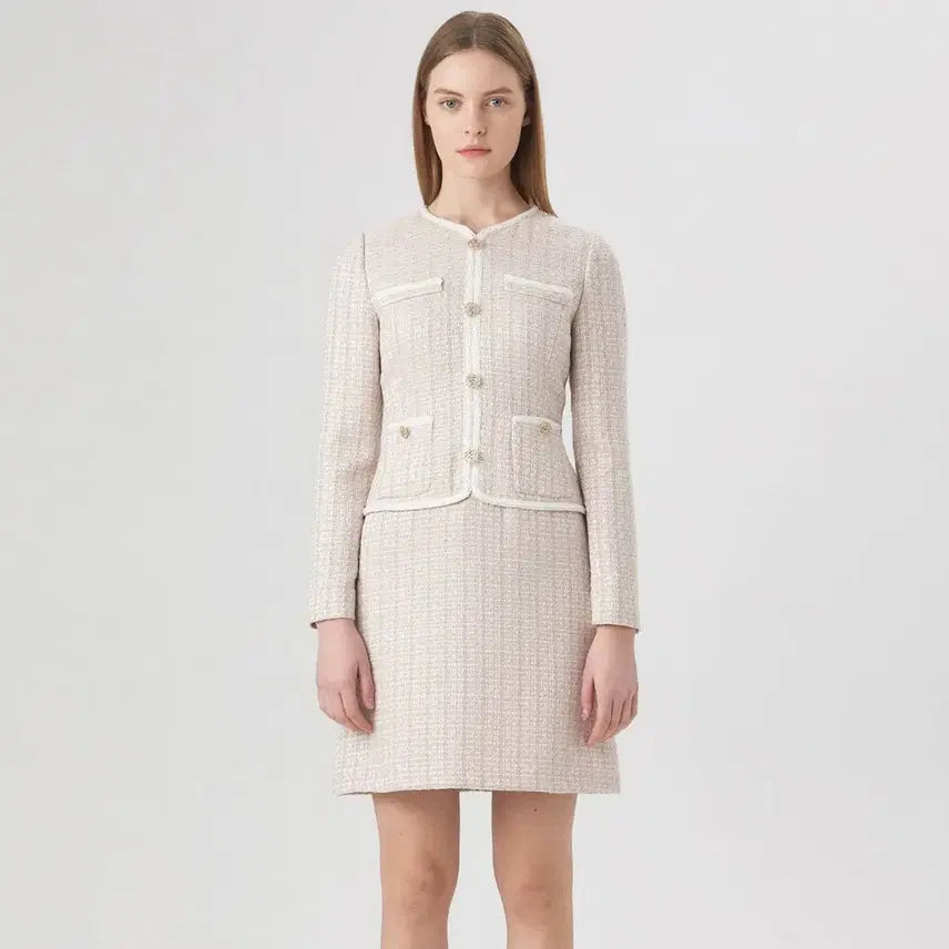 [BUNJANG] LINE Tweed Dress / 라인(LINE) 트위드원피스 55 새상품