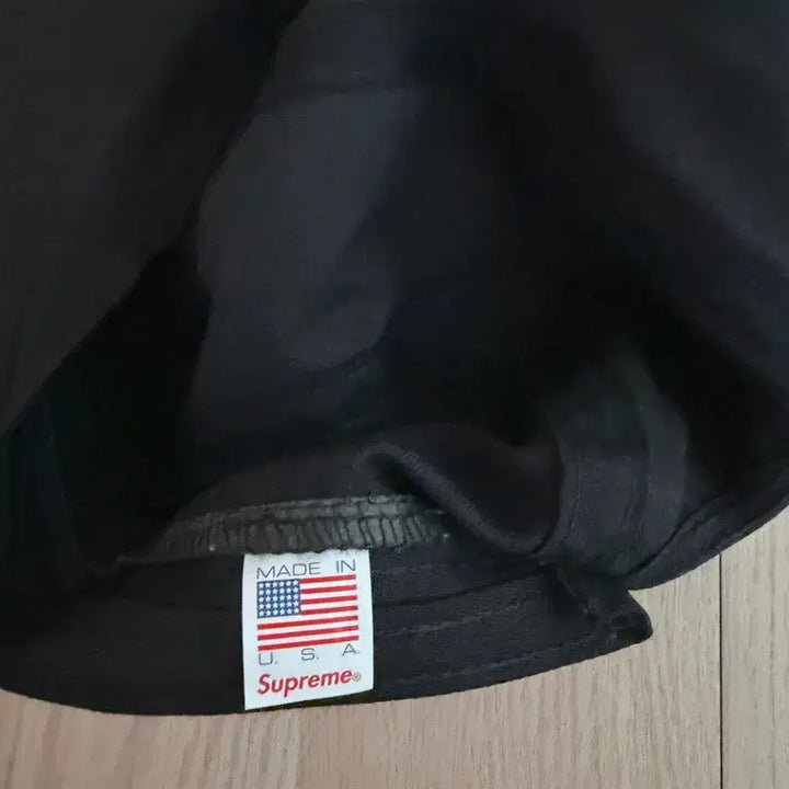 [BUNJANG] Supreme Washed Twill Chino Camp Cap Black/Red / 17FW 슈프림 워시드 트윌 치노 캠프캡 검빨
