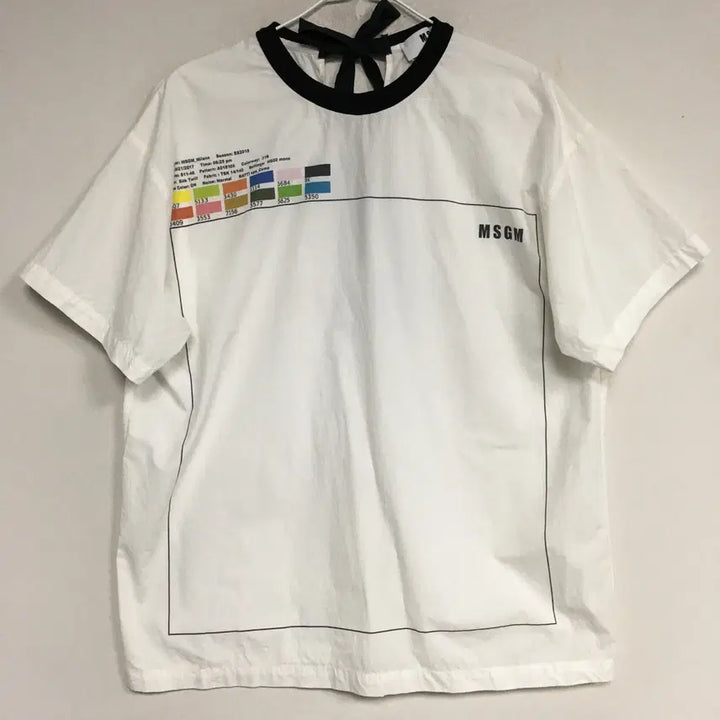 [BUNJANG] MSGM Poplin Short Sleeve Blouse 38 / MSGM 엠에스지엠 포플린 반팔 블라우스 38