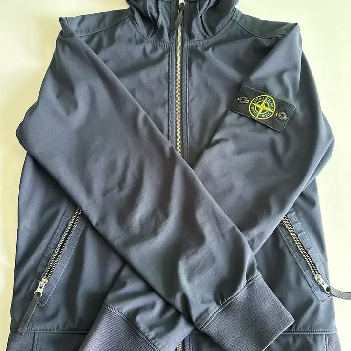 [BUNJANG] Stone Island Soft Shell Dark Navy Jacket / [정품/급처]스톤아일랜드 소프트쉘 다크네이비