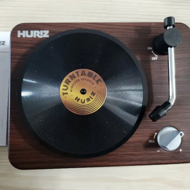 [BUNJANG] Hyurize Retro Mini Turntable Bluetooth Speaker / 휴라이즈 레트로 미니 턴테이블 블루투스 스피커