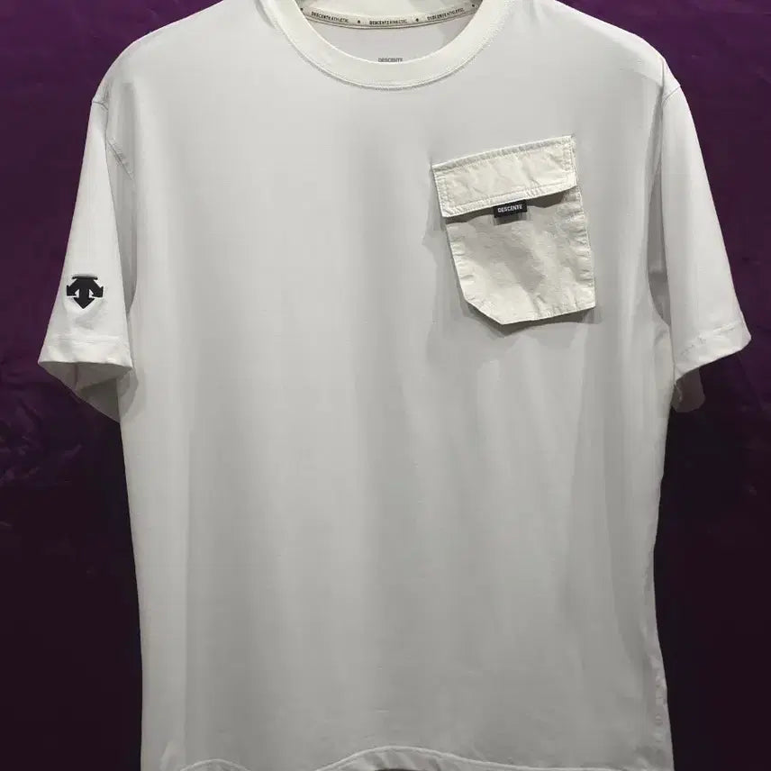 [BUNJANG] Descente Graphic Oversized Pocket T-Shirt / 데상트 백그래픽 오버핏 포켓 반팔티 100(105)