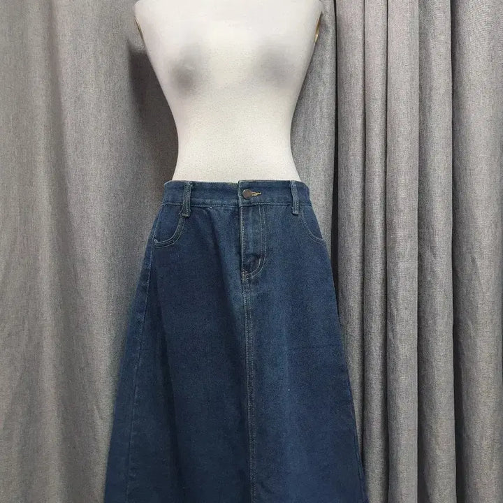 [BUNJANG] Denim Long Skirt / L데님 진청 롱스커트