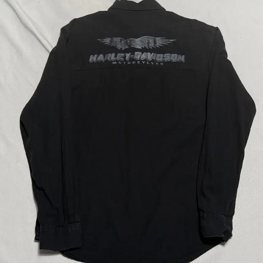 [BUNJANG] Harley-Davidson Two Pocket Black Shirt Medium / 할리데이비슨 투포켓 Black 셔츠 M