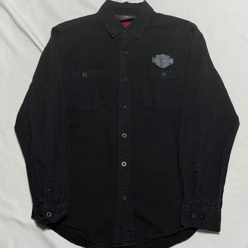 [BUNJANG] Harley-Davidson Two Pocket Black Shirt Medium / 할리데이비슨 투포켓 Black 셔츠 M