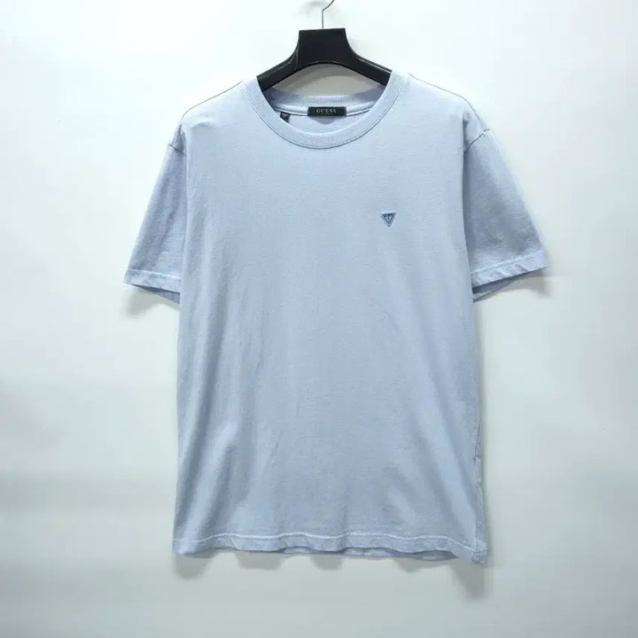 [BUNJANG] Guess Mini Logo Sky Blue Short Sleeve T-Shirt (Size L / Fits 95-100) / 게스(GUESS) 미니로고 스카이 반팔 (95~100)