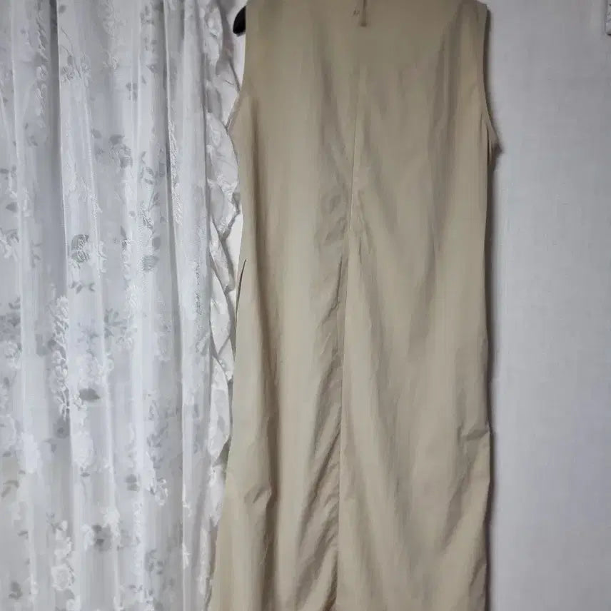 [BUNJANG] Snow Peak Beige Sleeveless Long Dress / 스노우피크 베이지 민소매 롱 원피스