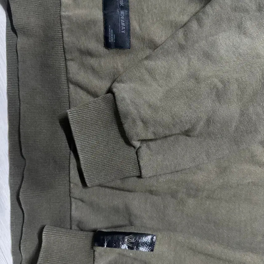 [BUNJANG] Life Work Crewneck Sweatshirt Khaki L / 라이프워크 맨투맨 티셔츠 카키 L