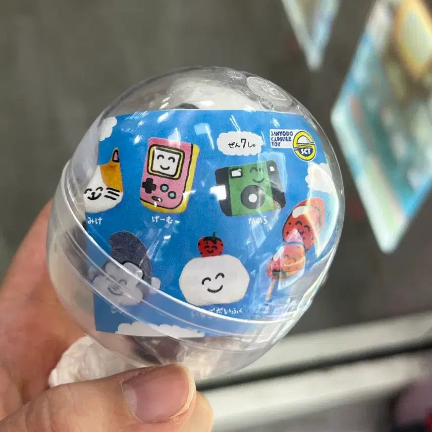 [BUNJANG] Oekaki-san Cat Mascot Pouch Gacha Capsule Toy / 오에카키상 고양이 마스코트 파우치 가챠 캡슐토이