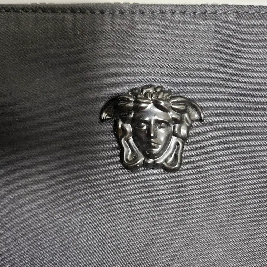 [BUNJANG] Versace Medusa Logo Black Clutch Bag / 베르사체 블랙 클러치 백