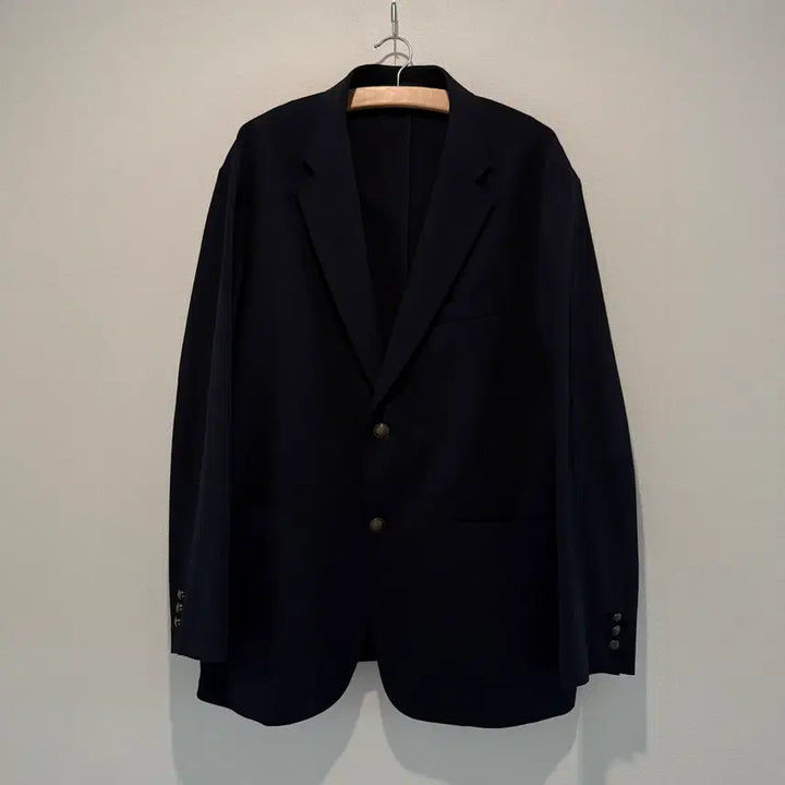 [BUNJANG] Uniqlo Stretch Easy Jacket Navy Gold Button 3XL / [3XL]유니클로 감탄 자켓 네이비 금장