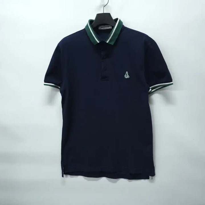[BUNJANG] Beanpole Color-Blocked Collar Polo Shirt / 빈폴 남여공용 카라 그린배색 PK카라티 (66~66반)