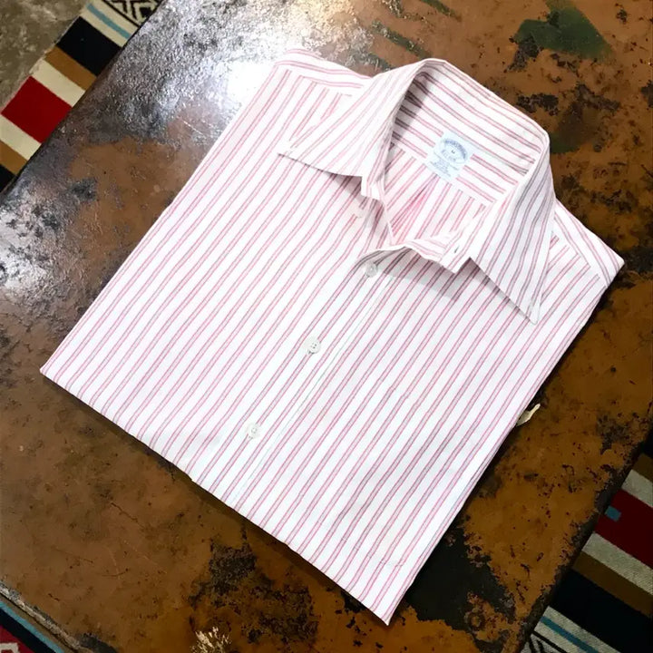 [SOLD OUT] 브룩스브라더스 레드 더블 스트라이프 코튼 셔츠 남성 105사이즈