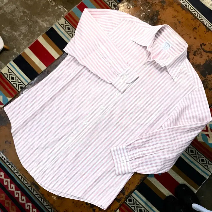 [SOLD OUT] 브룩스브라더스 레드 더블 스트라이프 코튼 셔츠 남성 105사이즈