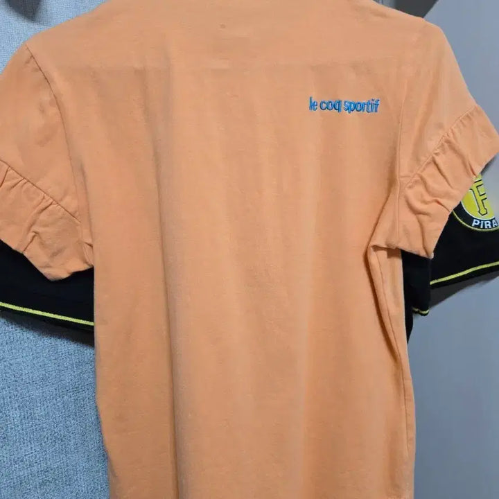 [BUNJANG] Le Coq Sportif Orange Short Sleeve Polo Shirt / 르꼬끄 스포르티브 주황색 반팔 카라티