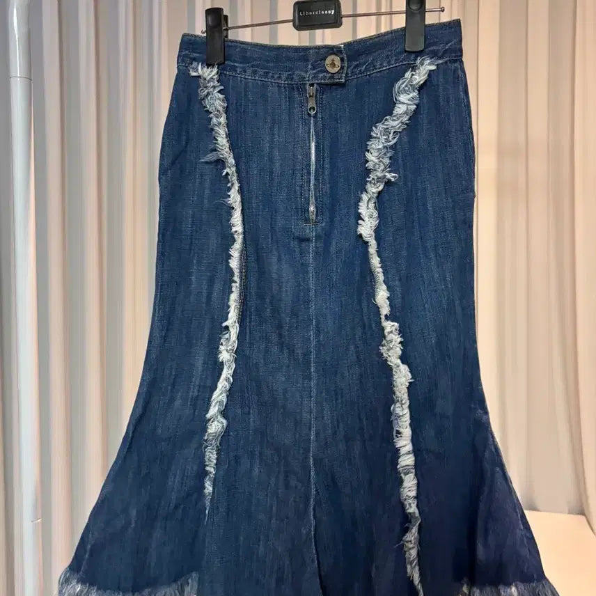 [BUNJANG] Vivienne Westwood Blue Denim Skirt / 비비안웨스트우드 청치마