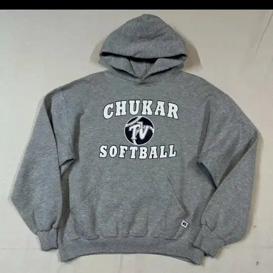 [BUNJANG] Russell Vintage Grey Hoodie / 러셀 빈티지 그레이 후드티 판매