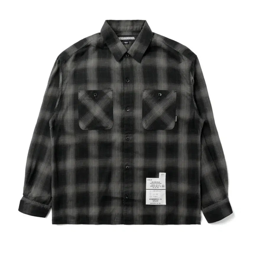 [SOLD OUT] Neighborhood 네이버후드 옴브레 체크 긴팔 셔츠 판매합니다.