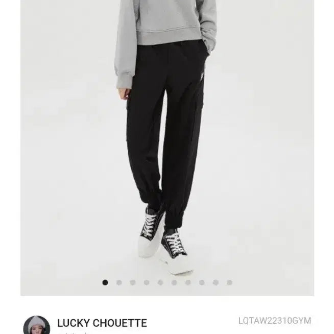 [BUNJANG] Lucky Chouette Grey Hoodie T-shirt / 럭키슈에뜨 그레이 후드 티셔츠