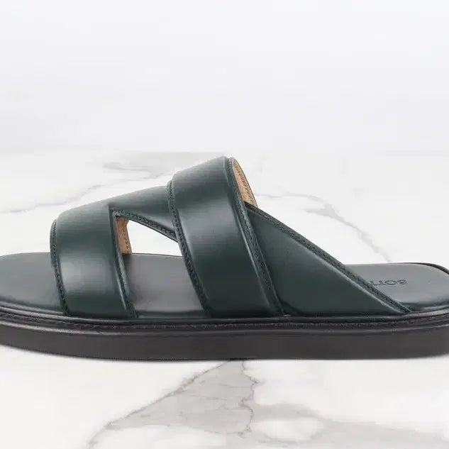 [BUNJANG] Bottega Veneta Nero Leather Sandals Slippers Deep Green / 보테가베네타 네로 레더 샌들 슬리퍼 딥 그린 39(260)