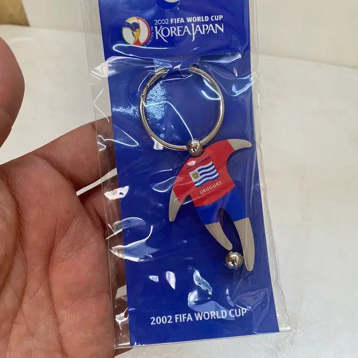 [BUNJANG] Uruguay 2002 World Cup Metal Keychain / 우르과이 2002년 월드컵 메탈 열쇠고리/ 요316