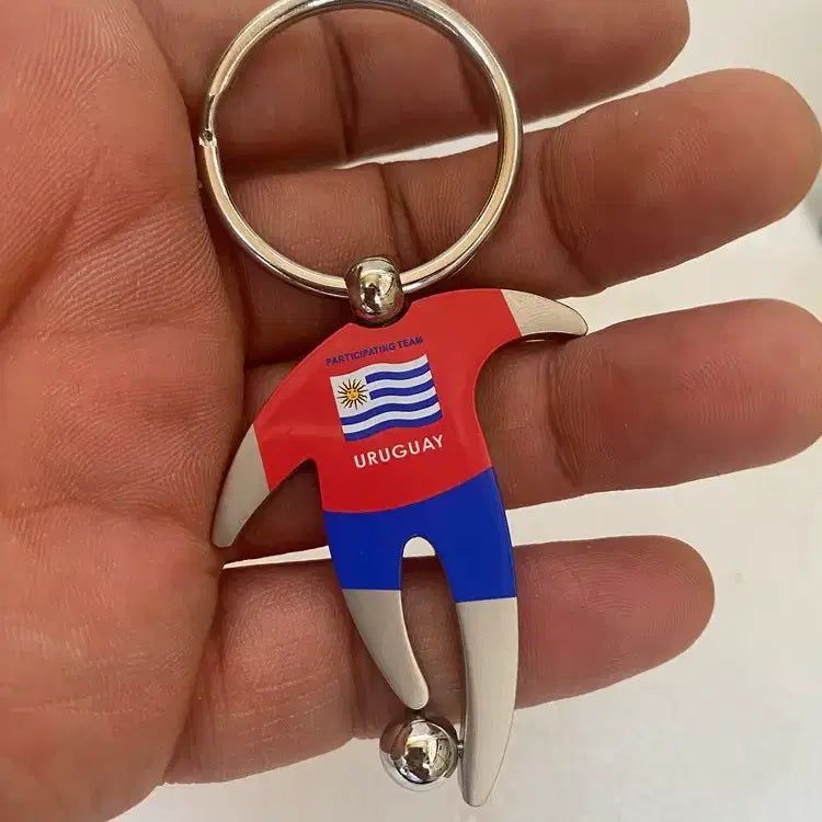 [BUNJANG] Uruguay 2002 World Cup Metal Keychain / 우르과이 2002년 월드컵 메탈 열쇠고리/ 요316