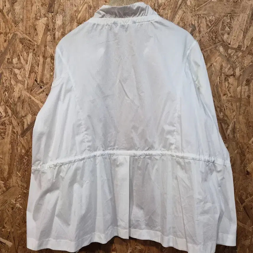 [BUNJANG] Anna Sui White Shirring Zip-Up Jacket Jumper / 안나수이 ANNA SUI 화이트 셔링 집업 자켓 점퍼