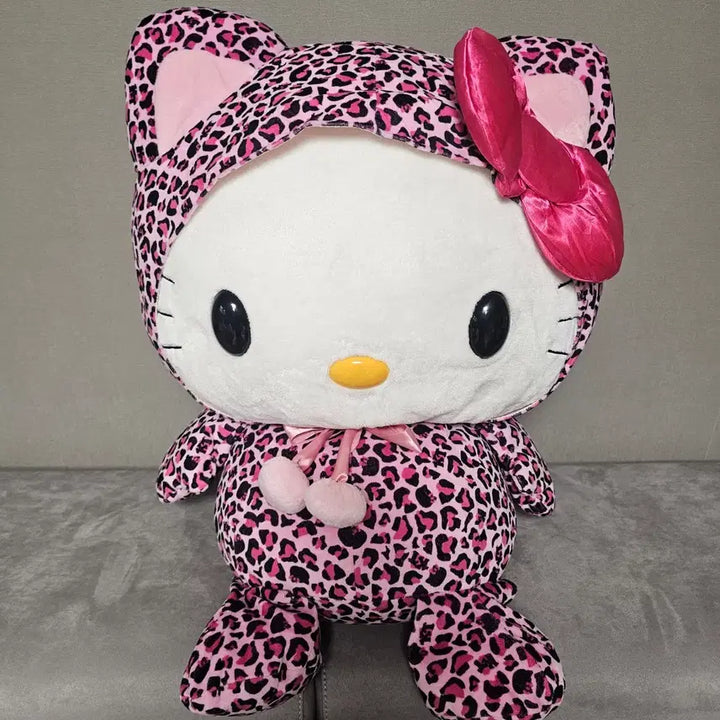 [BUNJANG] Sanrio Hello Kitty 2008 Pink Leopard Extra Large Plush / 헬로키티 2008 핑크 레오파드 희귀 특대형