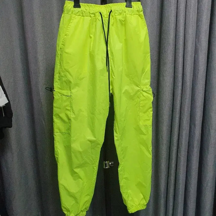 [BUNJANG] Stitch Fluorescent Jogger Pants / 스티치 형광 조거팬츠