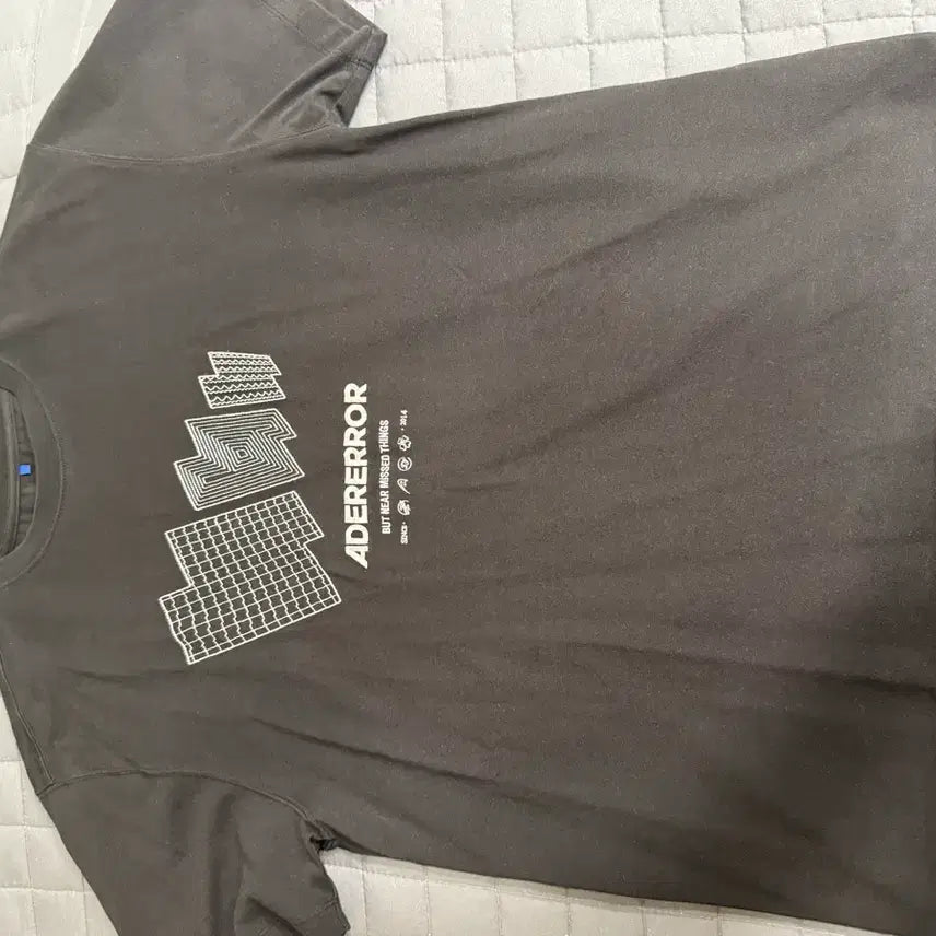 [BUNJANG] Ader Error Short Sleeve T-Shirt Black / 아더에러 반팔 블랙