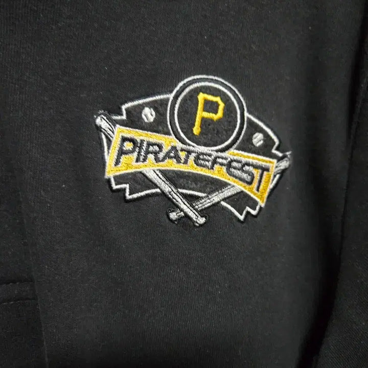 [BUNJANG] MLB Pittsburgh Pirates Black Short Sleeve Polo Shirt / MLB 피츠버그 파이어리츠 블랙 반팔 폴로티