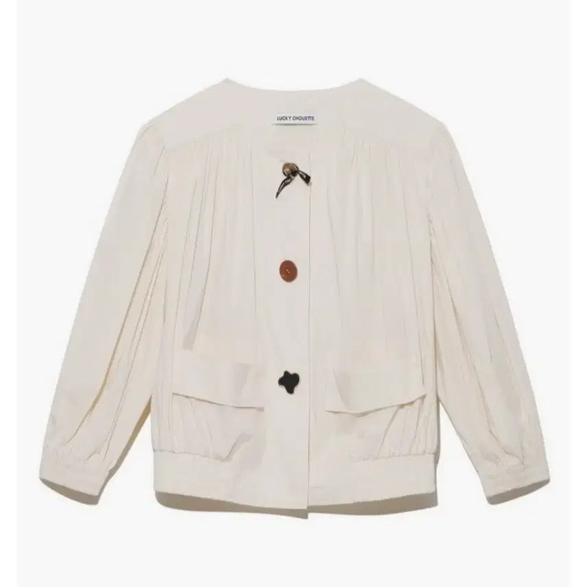[BUNJANG] Lucky Chouette Ivory Jacket / 럭키슈에뜨 아이보리  자켓(36)