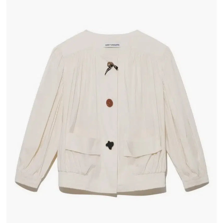 [BUNJANG] Lucky Chouette Ivory Jacket / 럭키슈에뜨 아이보리  자켓(36)