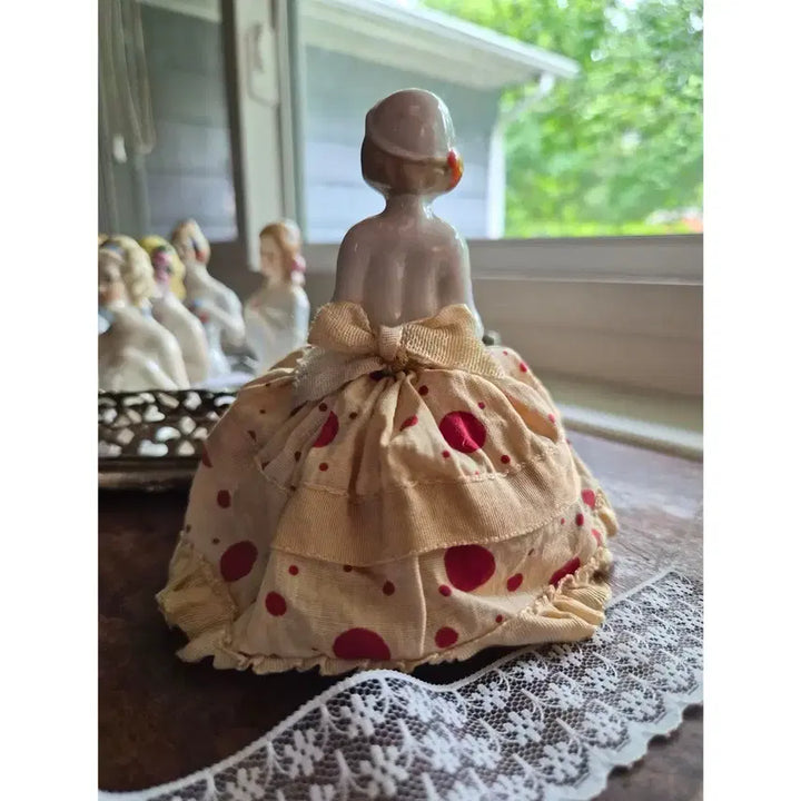 [BUNJANG] Vintage Half-Doll Pincushion (Orange) / 빈티지 하프돌 핀쿠션(오렌지)