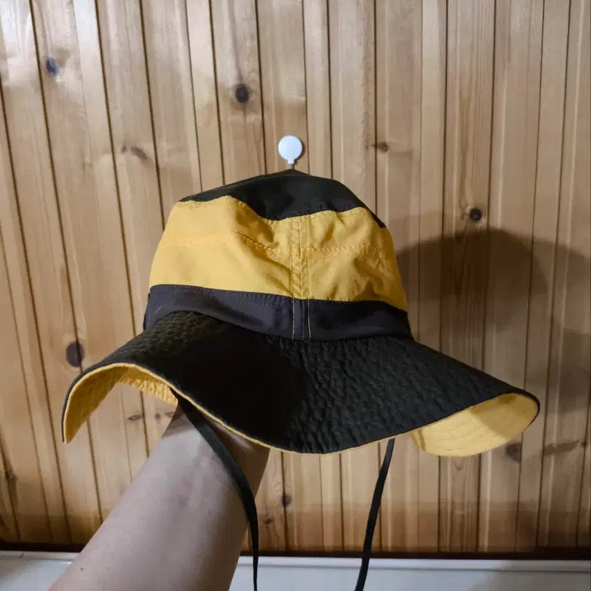 [BUNJANG] Eider Yellow Color Block Nylon Mesh Bucket Hat / 58 아이더 옐로우 배색 나일론 메쉬 등산 버킷햇 정글모