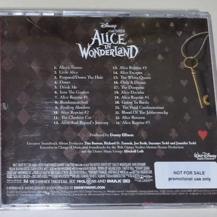 [BUNJANG] Alice in Wonderland OST (Unsealed CD) / 이상한 나라의 앨리스 OST (개봉 CD) 팀 버튼/조니 뎁