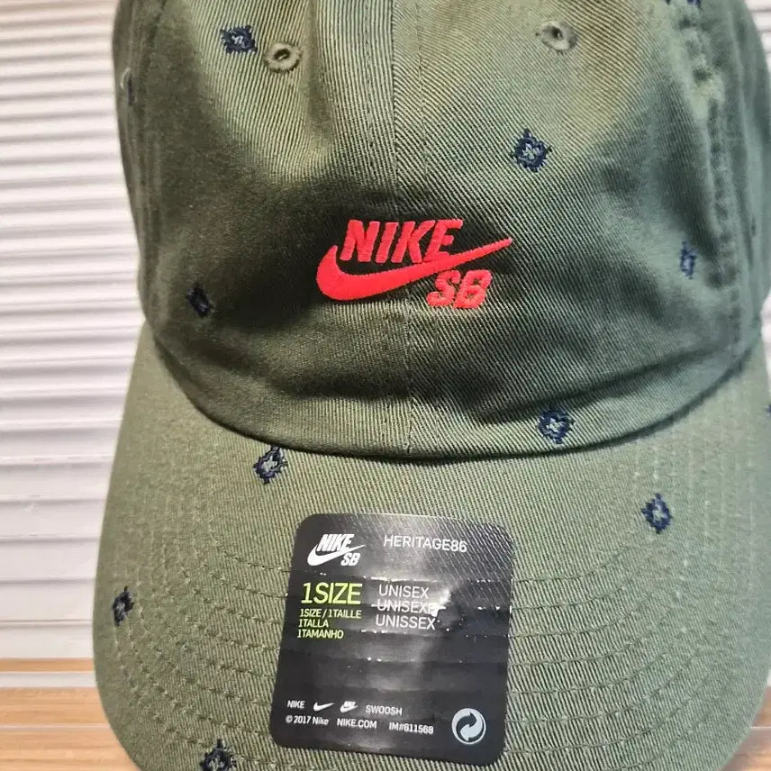 [BUNJANG] Nike SB Heritage86 Embroidered Ball Cap - Khaki / 나이키 SB 헤리티지86 자수 볼캡 - 카키