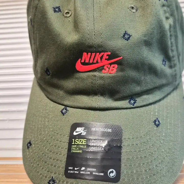 [BUNJANG] Nike SB Heritage86 Embroidered Ball Cap - Khaki / 나이키 SB 헤리티지86 자수 볼캡 - 카키