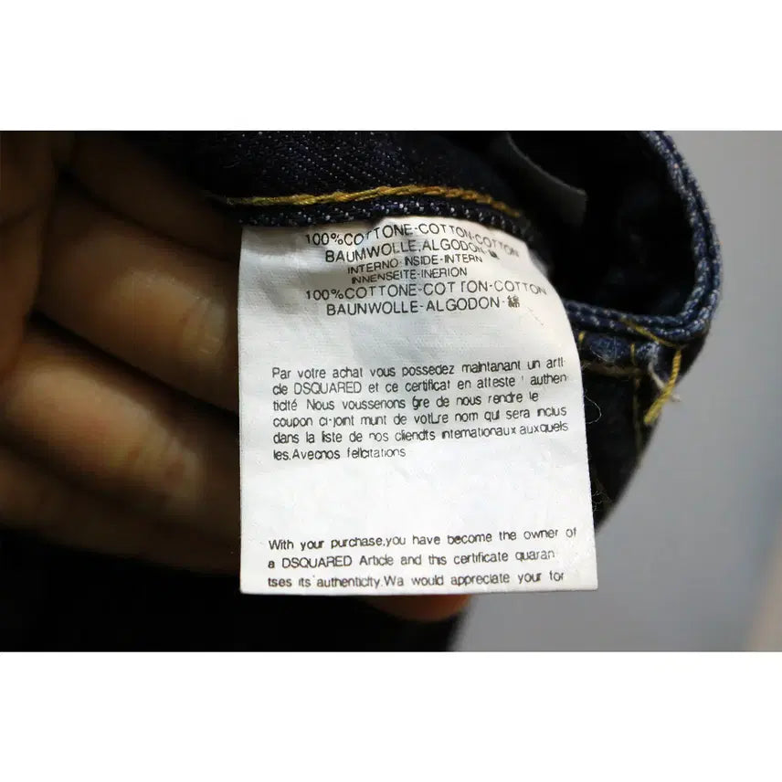[BUNJANG] Dsquared2 Washed Denim Pants (30 Inch) / 30인치 디스퀘어드 워싱 데님 팬츠 b950