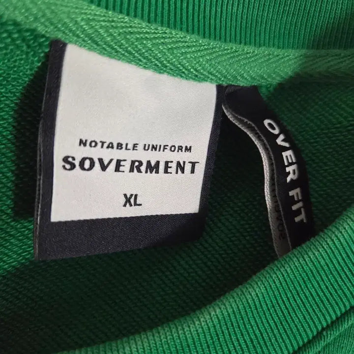 [BUNJANG] SOVERMENT Green Crewneck Sweatshirt (XL) / 소버먼트(SOVERMENT) 빅사이즈 맨투맨티 115