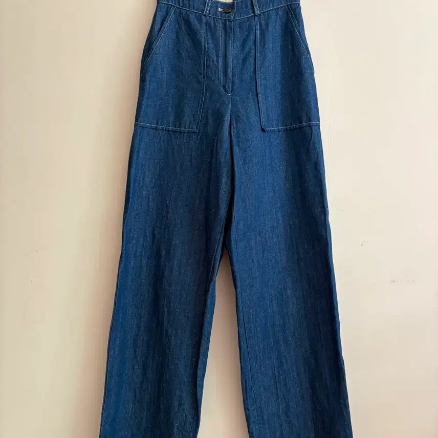 [BUNJANG] Pocket Denim Wide Pants / 포켓 데님 와이드 팬츠