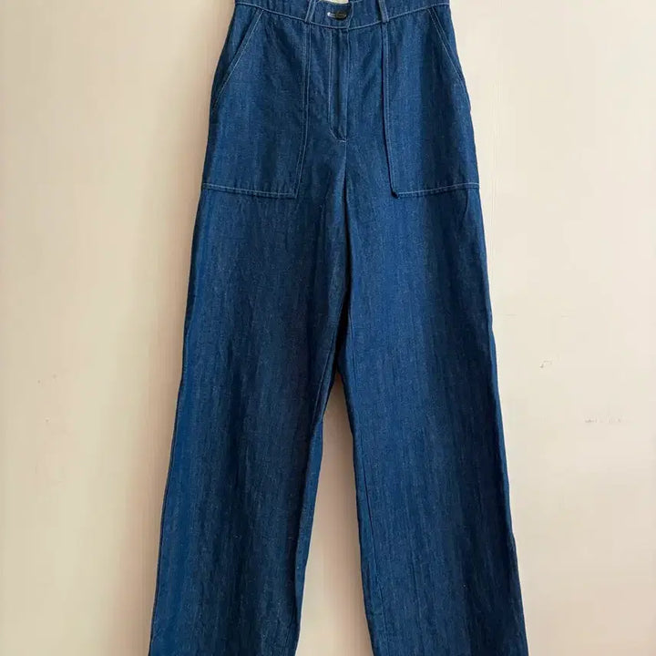 [BUNJANG] Pocket Denim Wide Pants / 포켓 데님 와이드 팬츠