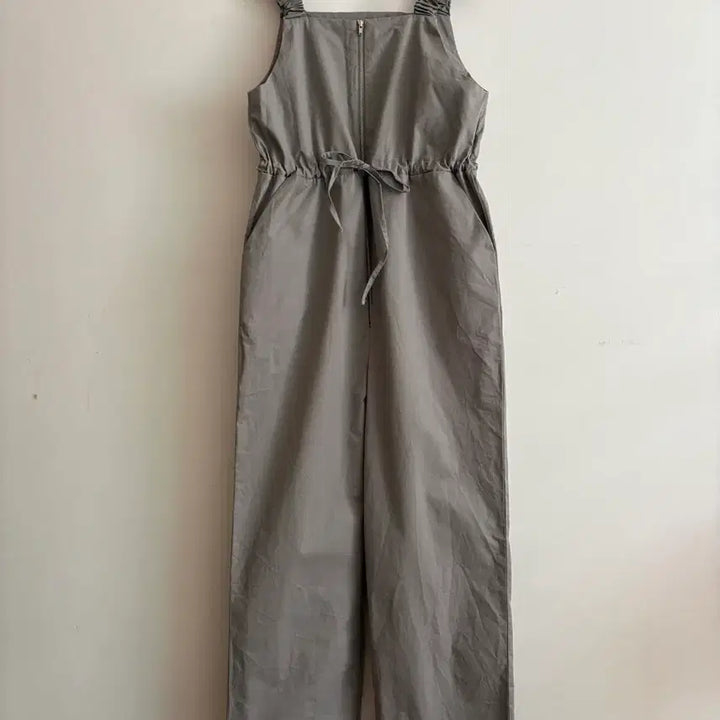 [BUNJANG] Grey Cotton Jumpsuit / 그레이 점프슈트