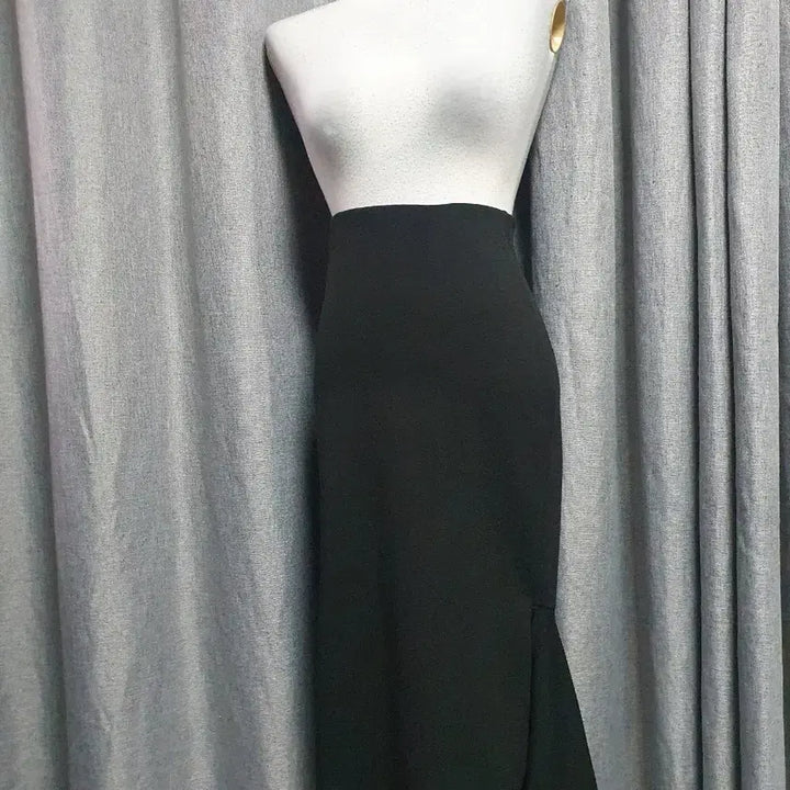 [BUNJANG] Asymmetrical Hem Detail Banding Midi Skirt / 언발 디테일 밴딩 미디스커트
